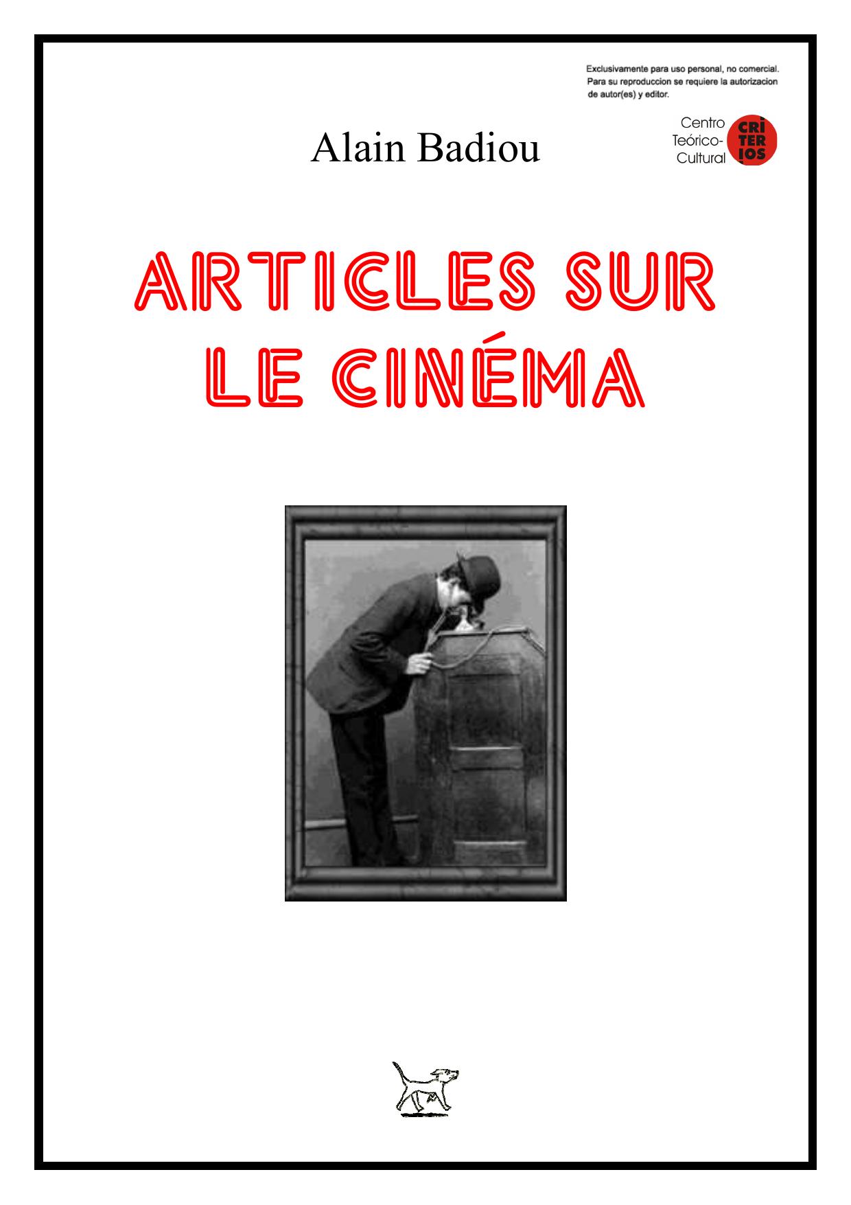 Articles sur le cinéma